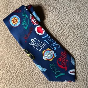 Vintage Buffalo Bay tie cars Ford Cadillac Buick